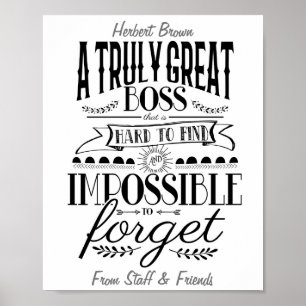 Póster Apreciación del jefe