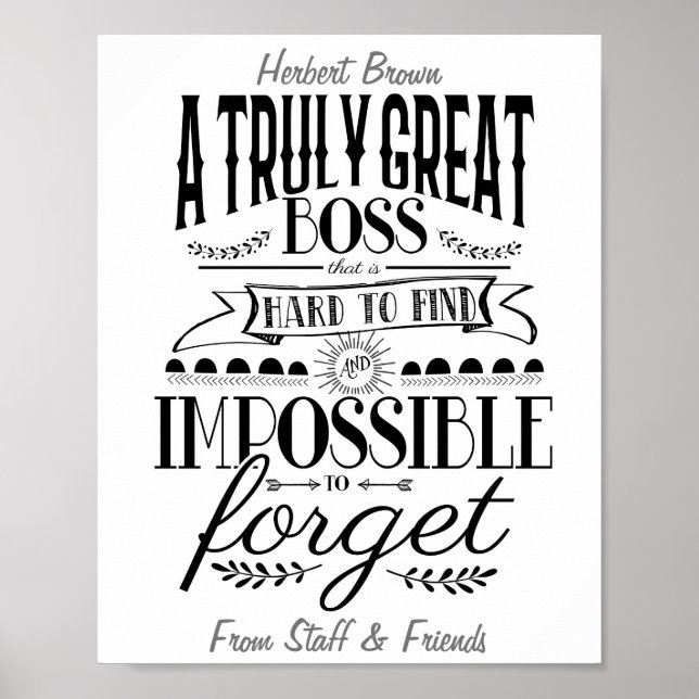 Póster Apreciación del jefe (Frente)