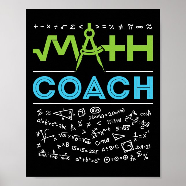 Póster Apreciación del profesor de matemáticas de vuelta  (Frente)