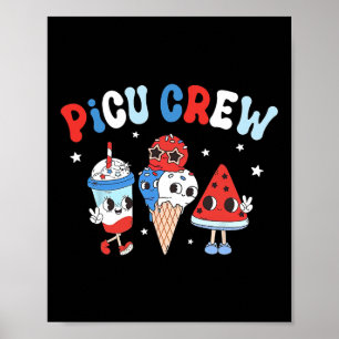Póster Apreciación pediátrica de Picu Crew Patriotic 4