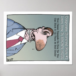 Póster Aprenda cómo a la nariz de Brown