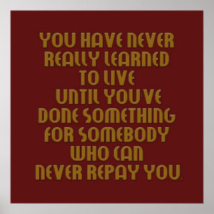 Póster aprenda vivir poster