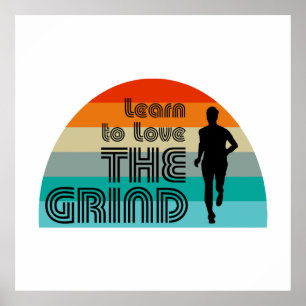 Póster Aprender A Amar El Retro De Correr Grind