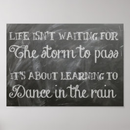Póster Aprender a bailar bajo la lluvia