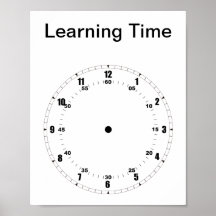 Aprender a contar al Poster de tiempo