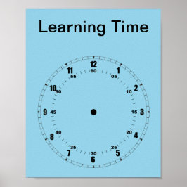 Póster Aprender a contar al Poster de tiempo