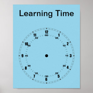 Póster Aprender a contar al Poster de tiempo