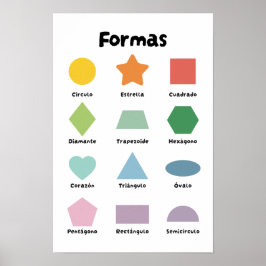 Póster Aprender Formas (en español)