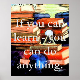 Póster Aprender la motivación del cricketEducación diana