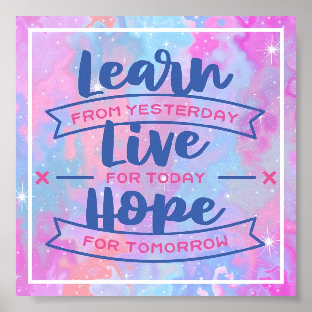 Póster Aprender Live Hope (Frente)
