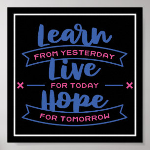 Póster Aprender Live Hope
