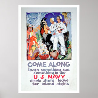 Póster Aprender y ver algo en la marina (US02315)