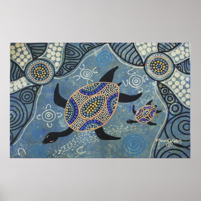 Póster Aprendiendo a nadar Poster por Mundara (Frente)