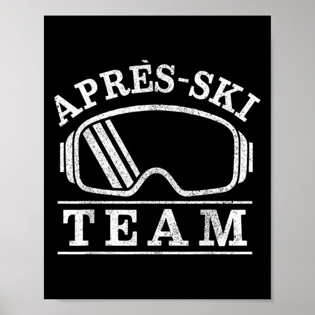 Póster Apres Ski Goggles Fiesta Team Skift (Frente)