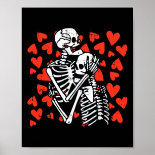 Póster Apresurando corazones Día de San Valentín Cute Bon