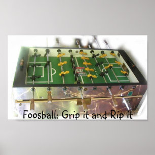 Póster Apretón de Foosball