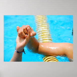 Póster Apretón de manos de la deportividad