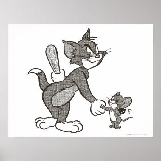 Poster Apreton De Manos Enganoso De Tom Y Jerry Zazzle Es
