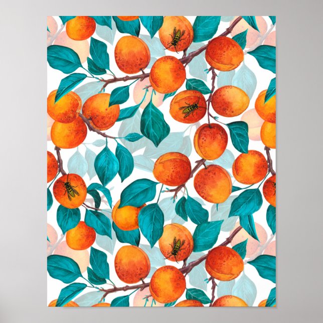 Póster Apricot garden 4 (Frente)