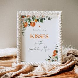 Póster Aprieta el peso de la ducha de novia cuántos besos