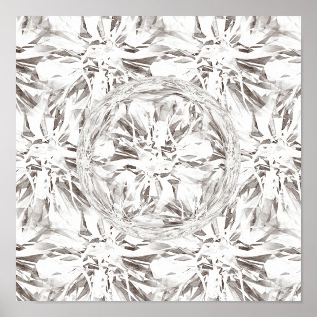 Póster April Birthstone Gemstone Diamond (Frente)