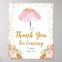 April Showers Bring May Gracias por venir Poste