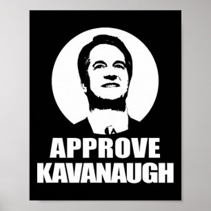 Póster Aprobar camiseta de Brett Kavanaugh, candidato a S