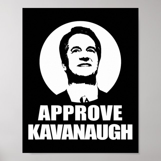 Póster Aprobar camiseta de Brett Kavanaugh, candidato a S (Frente)