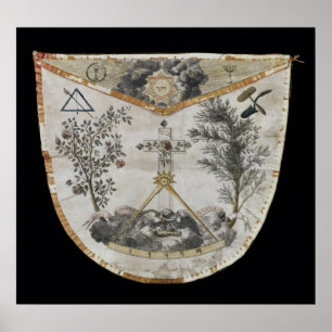 Póster Apron of a Master of the Order of the Rose-Croix