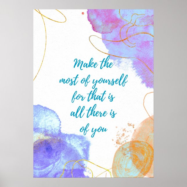 Póster Aprovechar Al Máximo (Frente)