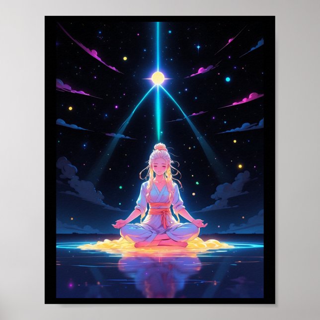 Póster Aprovechar al Pegatina de Energía de las Estrellas (Frente)