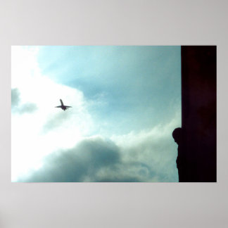 Póster Aproximación a la torre de agua de Washington