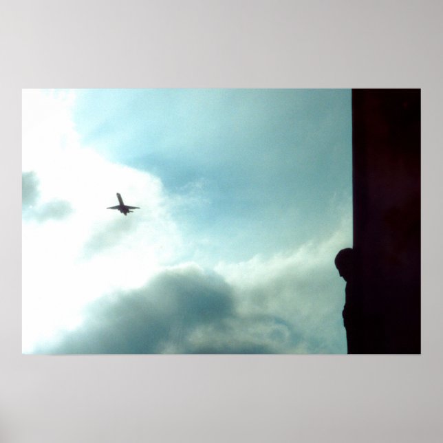 Póster Aproximación a la torre de agua de Washington (Frente)