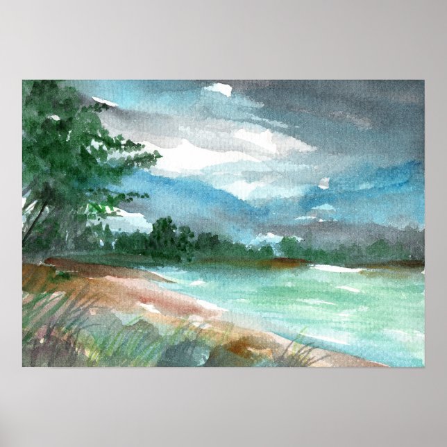 Póster Aproximación de tormenta (Frente)