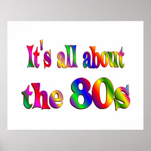 Póster Aproximadamente los 80