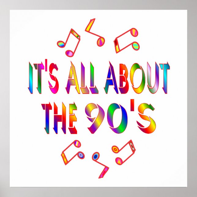 Póster Aproximadamente los 90 (Frente)