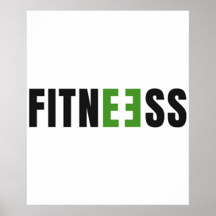 Póster Aptitud física - Fuerza - Vida de gimnasio - Entre