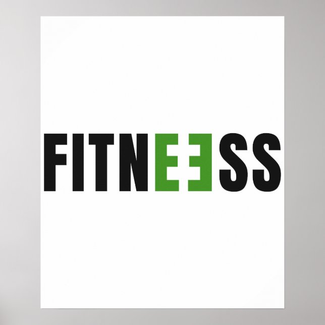 Póster Aptitud física - Fuerza - Vida de gimnasio - Entre (Frente)