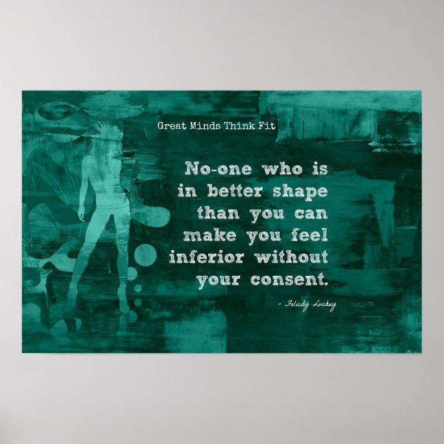 Póster ¡Aptitud para la autoconfianza! (Frente)