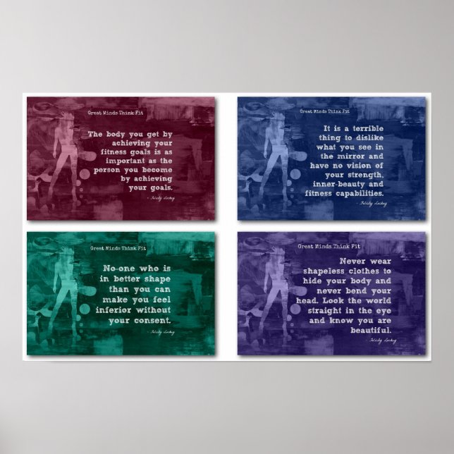 Póster ¡Aptitud para la confianza y belleza interior! (Frente)