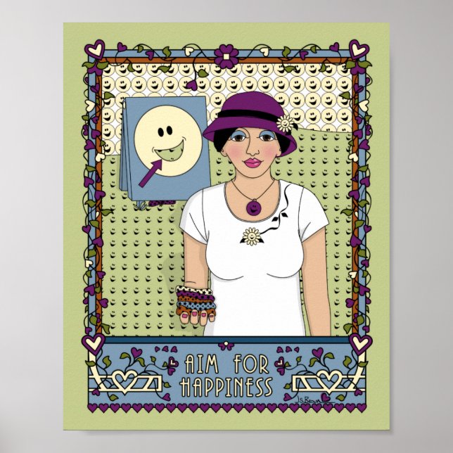 Póster Apuntar A La Felicidad_A_8x10 Poster (Frente)