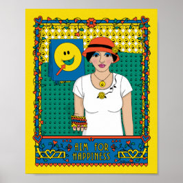 Póster Apuntar A La Felicidad_B_8x10 Poster