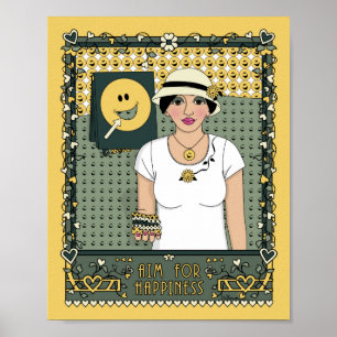 Póster Apuntar A La Felicidad_C_8x10 Poster