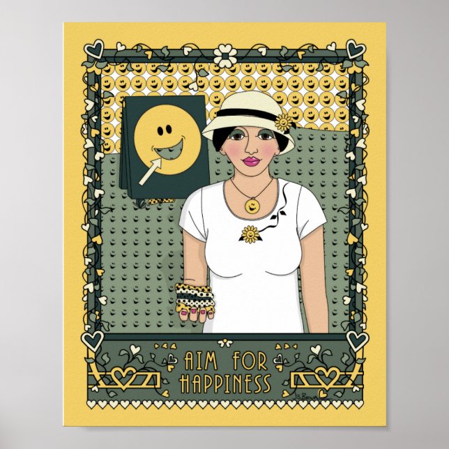 Póster Apuntar A La Felicidad_C_8x10 Poster (Frente)