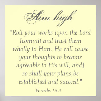 Póster Apuntar alto