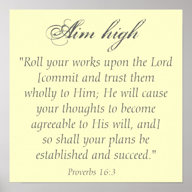 Póster Apuntar alto (Frente)