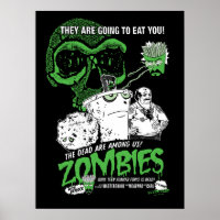 Aqua adolescente fuerza de hambre zombies Poster