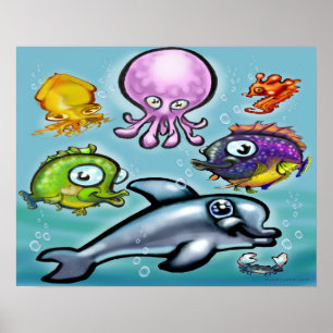 Póster Aqua Babies Poster