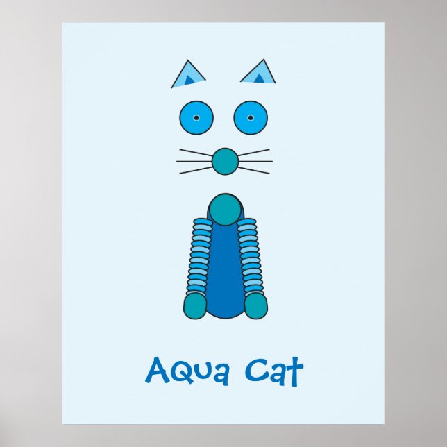 Póster Aqua CAT (Frente)
