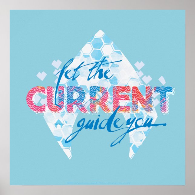 Póster Aquaman el | "dejó la guía actual usted" gráfico (Frente)